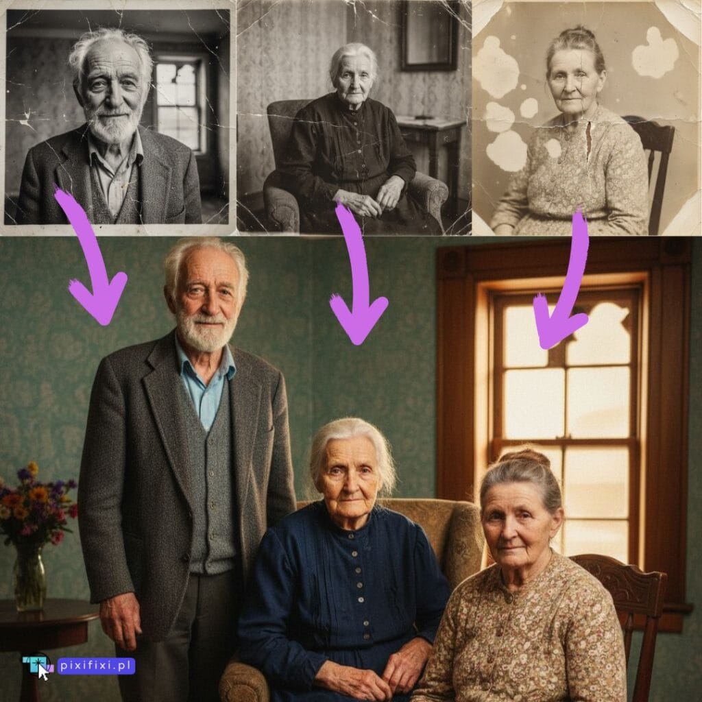 AI Kolaż: jak połączyć kilka zdjęć w jedno rodzinne ujęcie (krok po kroku)