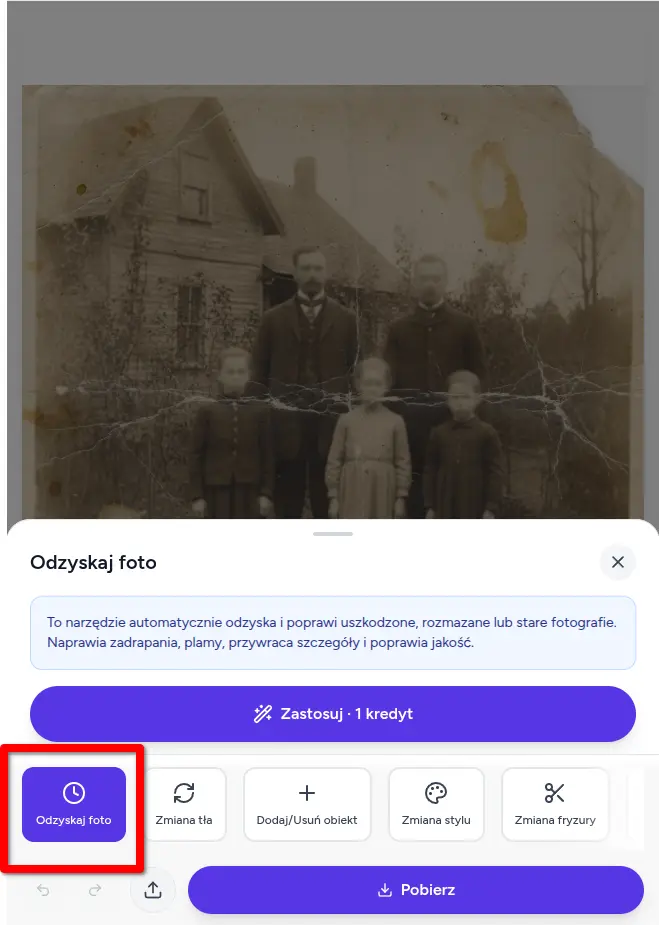 Renowacja i odzyskiwanie starych zdjęć jednym kliknięciem!