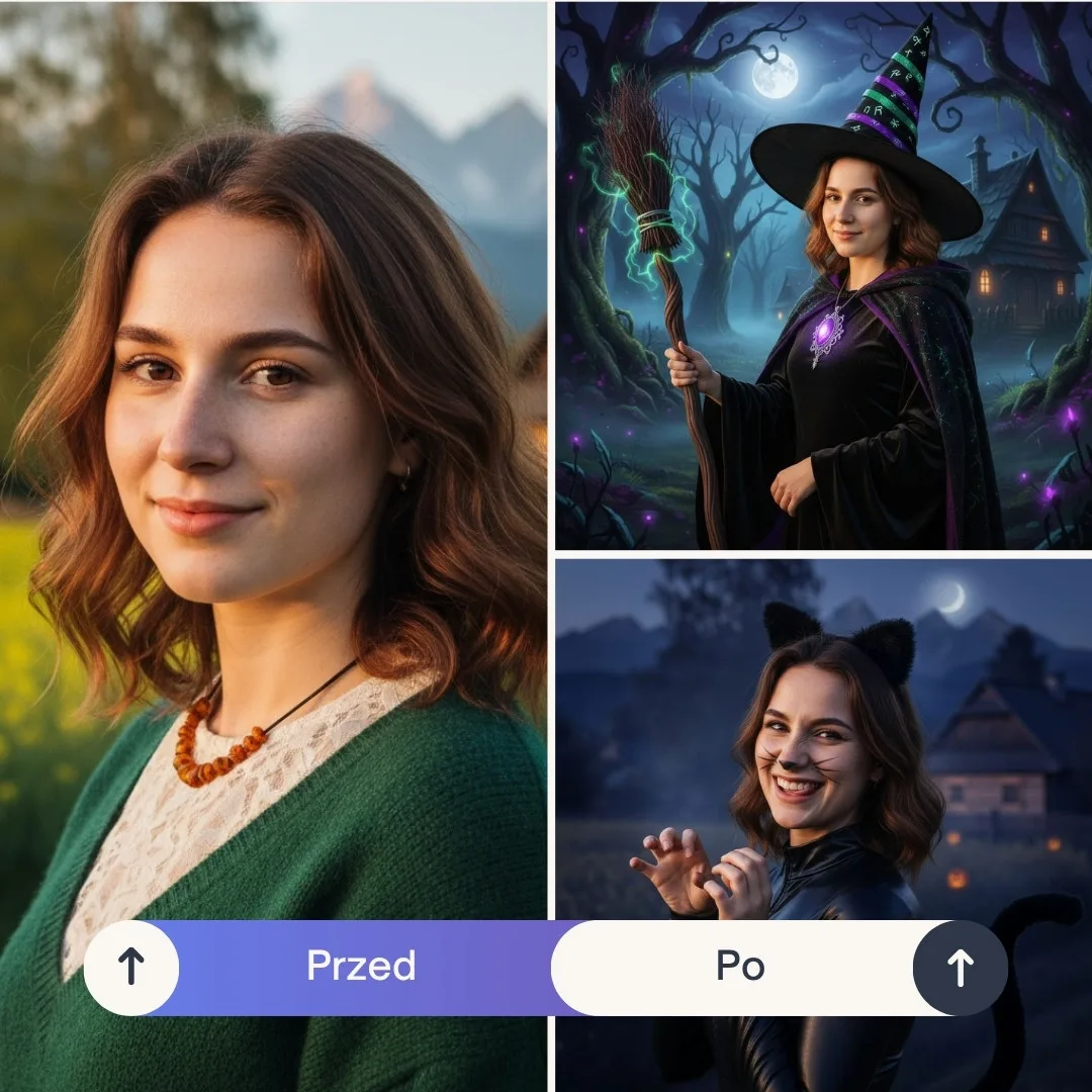 Jak przerobić swoje zdjęcie na Halloween 2025 z PixiFixi AI – pomysły na stylizacje i makijaż