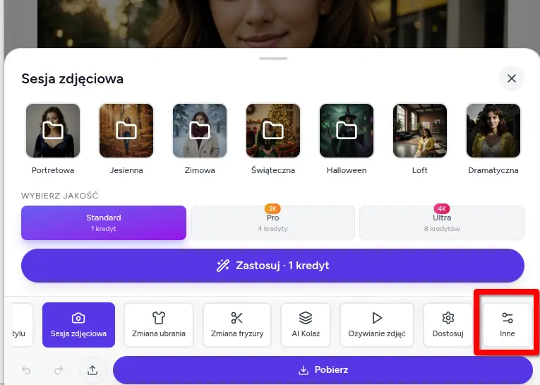 Narzędzie Inne w PixiFixi