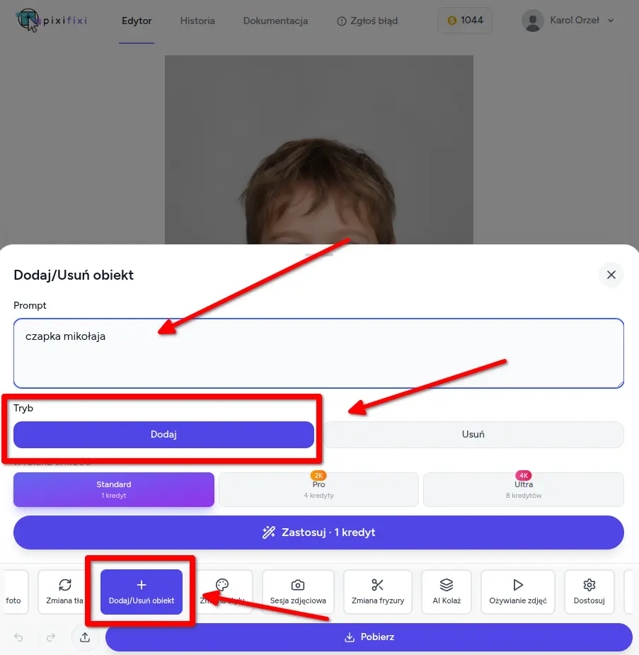 Jak dodać Mikołaja do zdjęcia?