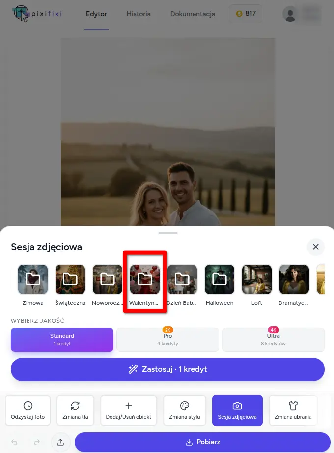Walentynki 2026 w PixiFixi - przerób zdjęcie w wyjątkową pamiątkę