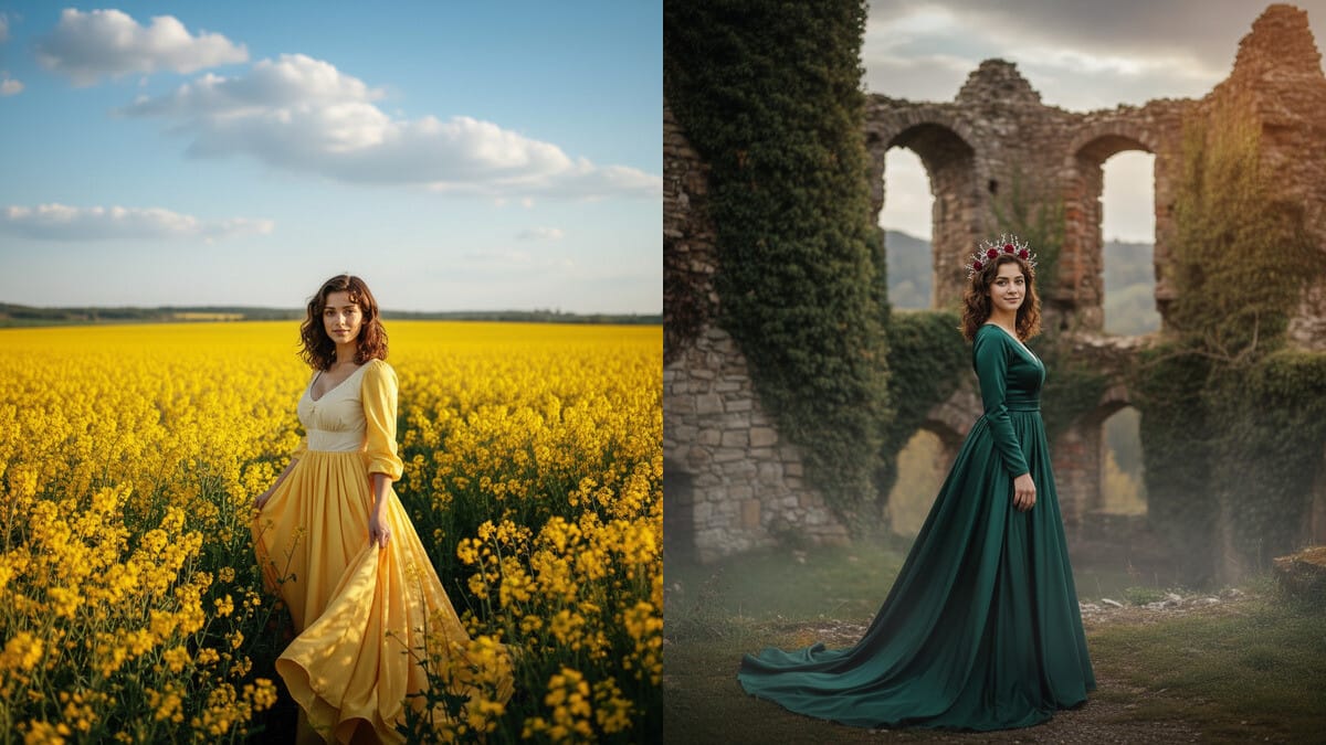Sesja plenerowa bez fotografa? 30 propozycji od AI